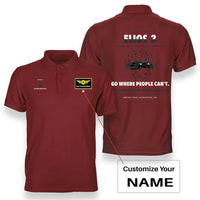 Thumbnail for Flyability Elios 3 design on red polo with custom name badge