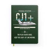 Thumbnail for Cessna Citation CJ1+ design on dark green notebook