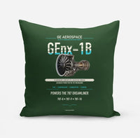 Thumbnail for GEnx-1B design on dark green pillow