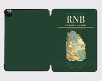Thumbnail for Ronneby Airport (RNB) design on dark green ipad tablet case