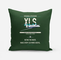 Thumbnail for Cessna Citation XLS design on dark green pillow