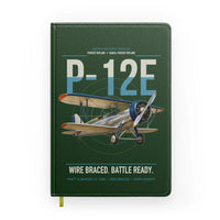 Thumbnail for Boeing P-12E design on dark green notebook