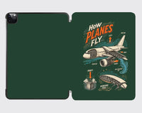 Thumbnail for How Planes Fly V2 design on dark green ipad tablet case
