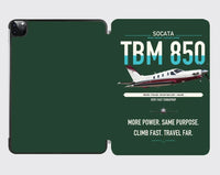 Thumbnail for Socata TBM 850 design on dark green ipad tablet case