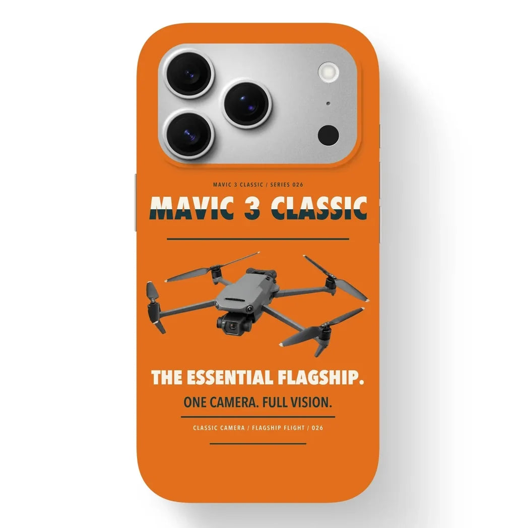 DJI Mavic 3 Classic Case design on orange iphone case
