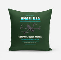 Thumbnail for Parrot ANAFI USA design on dark green pillow