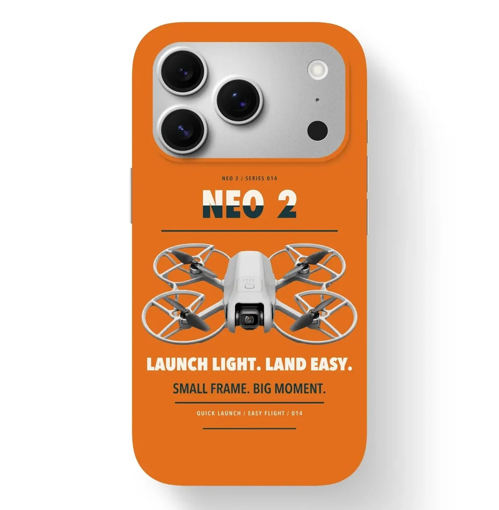 DJI Neo 2 Case design on orange iphone case