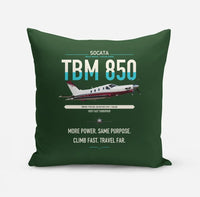 Thumbnail for Socata TBM 850 design on dark green pillow