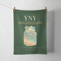 Thumbnail for Yangyang International Airport (YNY) design on dark green towel