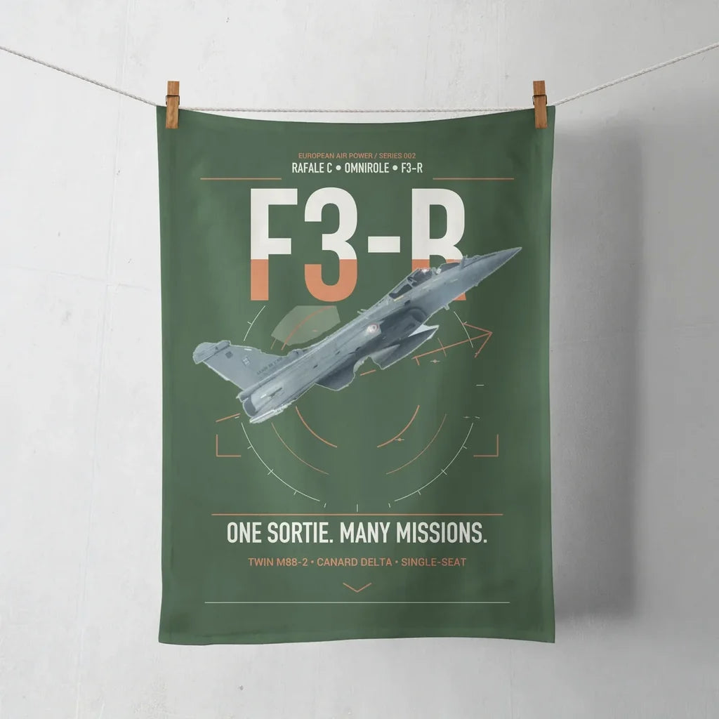Dassault Rafale C — F3-R standard design on dark green towel