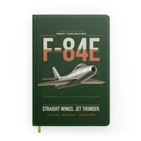 Thumbnail for F-84E Thunderjet design on dark green notebook