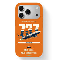 Thumbnail for Boeing 737 MAX 9 design on orange magsafe iphone case