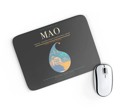 Manaus - Eduardo Gomes International Airport MAO Mouse-Pad Rectangle - Black