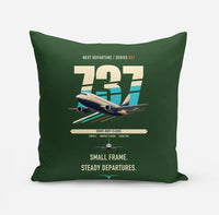 Thumbnail for Boeing 737-500 Classic design on dark green pillow