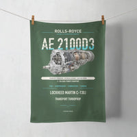Thumbnail for AE 2100D3 design on dark green towel
