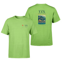 Thumbnail for Trabzon Airport (TZX) design printed on light green double-side t-shirt