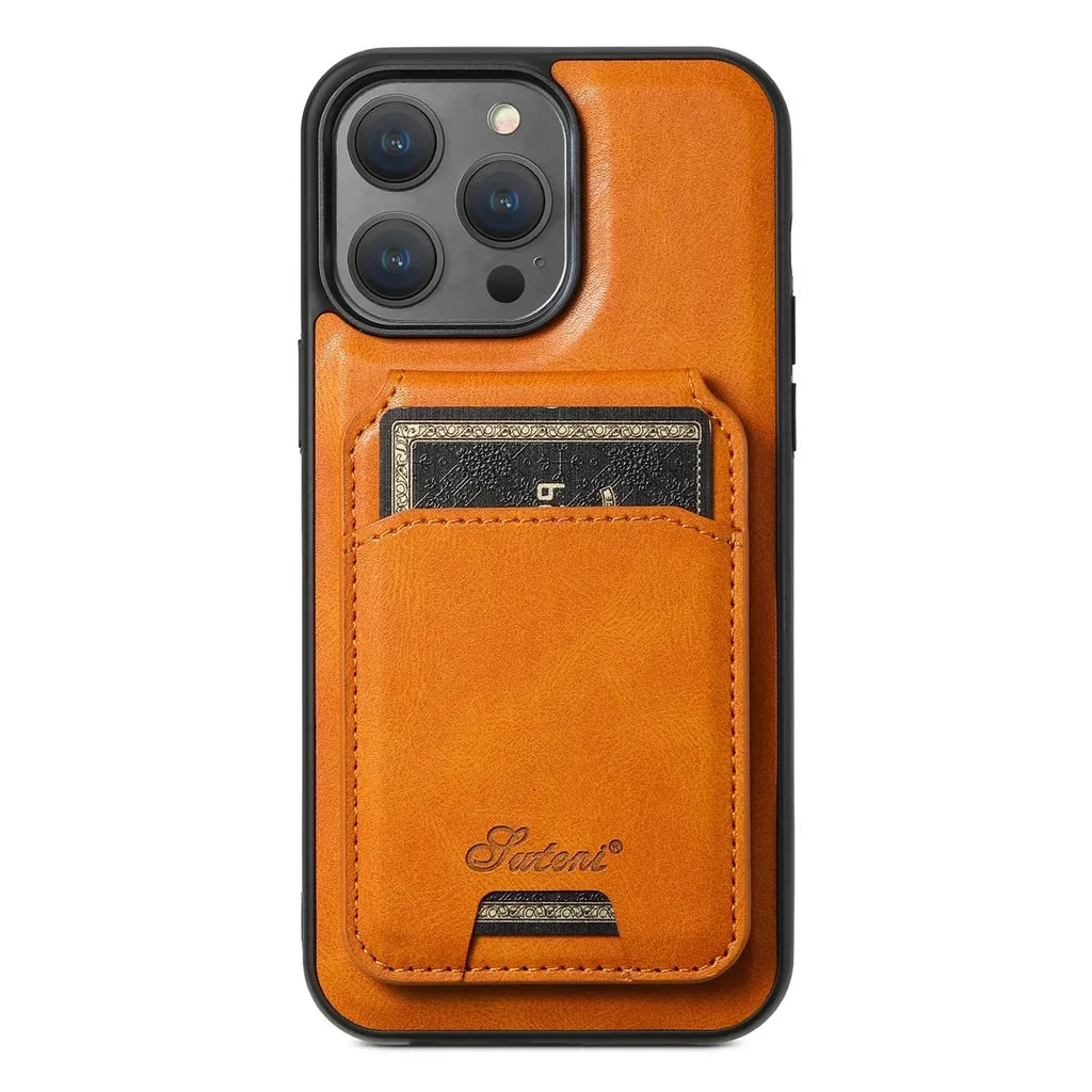 Magnetic Leather iPhone Cases iPhone Case - view 13