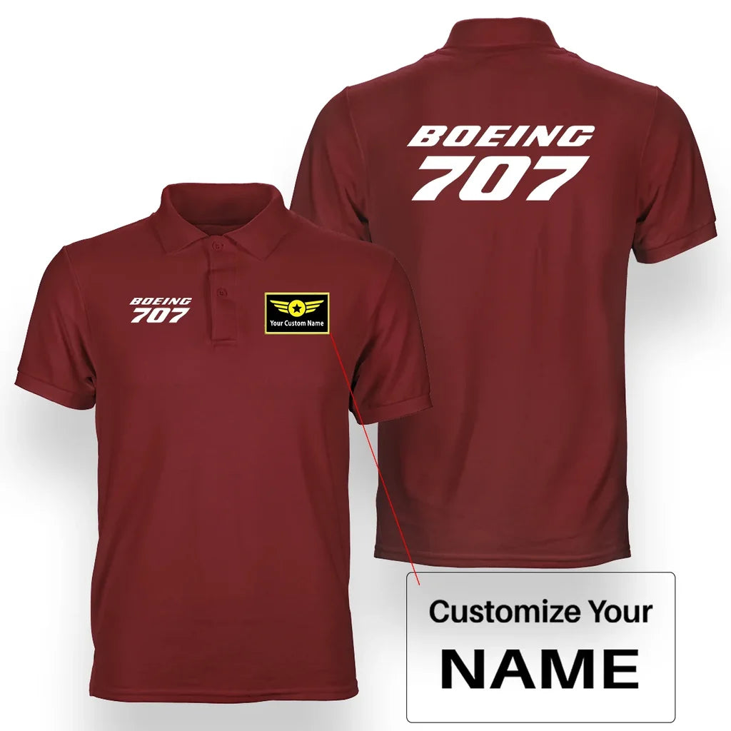 Customisable Boeing 707 Polo Shirt - view 13