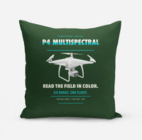 Thumbnail for DJI P4 Multispectral design on dark green pillow