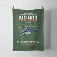 Thumbnail for MD Helicopters MD 902 Explorer design on dark green towel