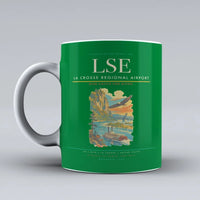 Thumbnail for La Crosse Regional Airport (LSE) airport code design on green ceramic mug