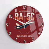 Thumbnail for RA-5C Vigilante design on dark red no frame wall clock