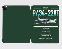 Thumbnail for Piper PA-34-220T Seneca V design on dark green ipad tablet case