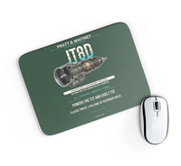 Thumbnail for JT8D design on dark green rectangle mouse pad