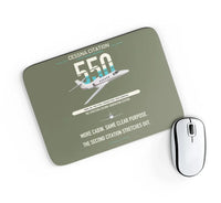 Thumbnail for Cessna Citation 550 - Citation II design on green army rectangle mouse pad