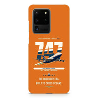 Thumbnail for Boeing 747-200B design on samsung case - orange