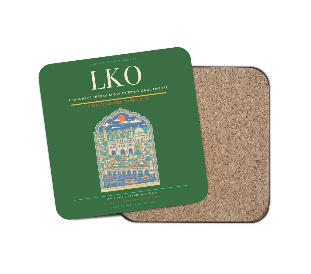 Chaudhary Charan Singh International Airport LKO Coaster 1-Piece - Green