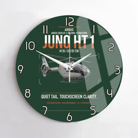 Thumbnail for Airbus H135 Juno HT1 design on dark green no frame wall clock