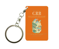 Thumbnail for Green Bay–Austin Straubel International Airport (GRB) design on orange key chain