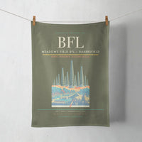 Thumbnail for Meadows Field (BFL) design on green army towel