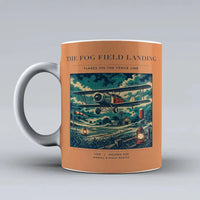 Thumbnail for VINTAGE G4150 - The Fog Field Landing - Ceramic Mug design on orange