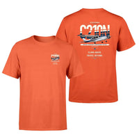 Thumbnail for Cessna T210N Centurion design on orange t-shirt, double-side print