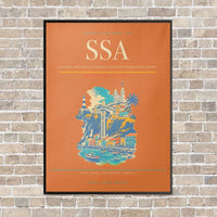 Thumbnail for Salvador - Deputado Luis Eduardo Magalhaes International Airport SSA - Canvas Framed - Orange