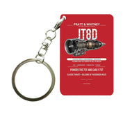Thumbnail for JT8D Key Chain design on red key chain