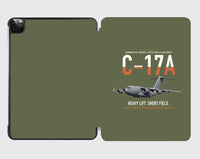 Thumbnail for C-17A Globemaster III design on green army ipad tablet case