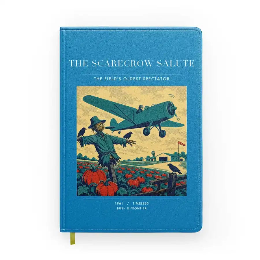 VINTAGE G4396 - The Scarecrow Salute - Designed Notebooks design on turquoise