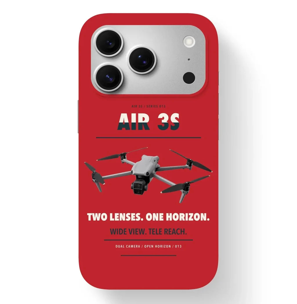 DJI Air 3S Case design on red iphone case
