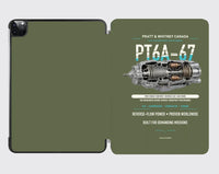 Thumbnail for PT6A-67 design on green army ipad tablet case