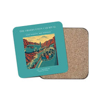 Thumbnail for The Observation Car Rival - Designed Coasters design on turquoise 1-piece