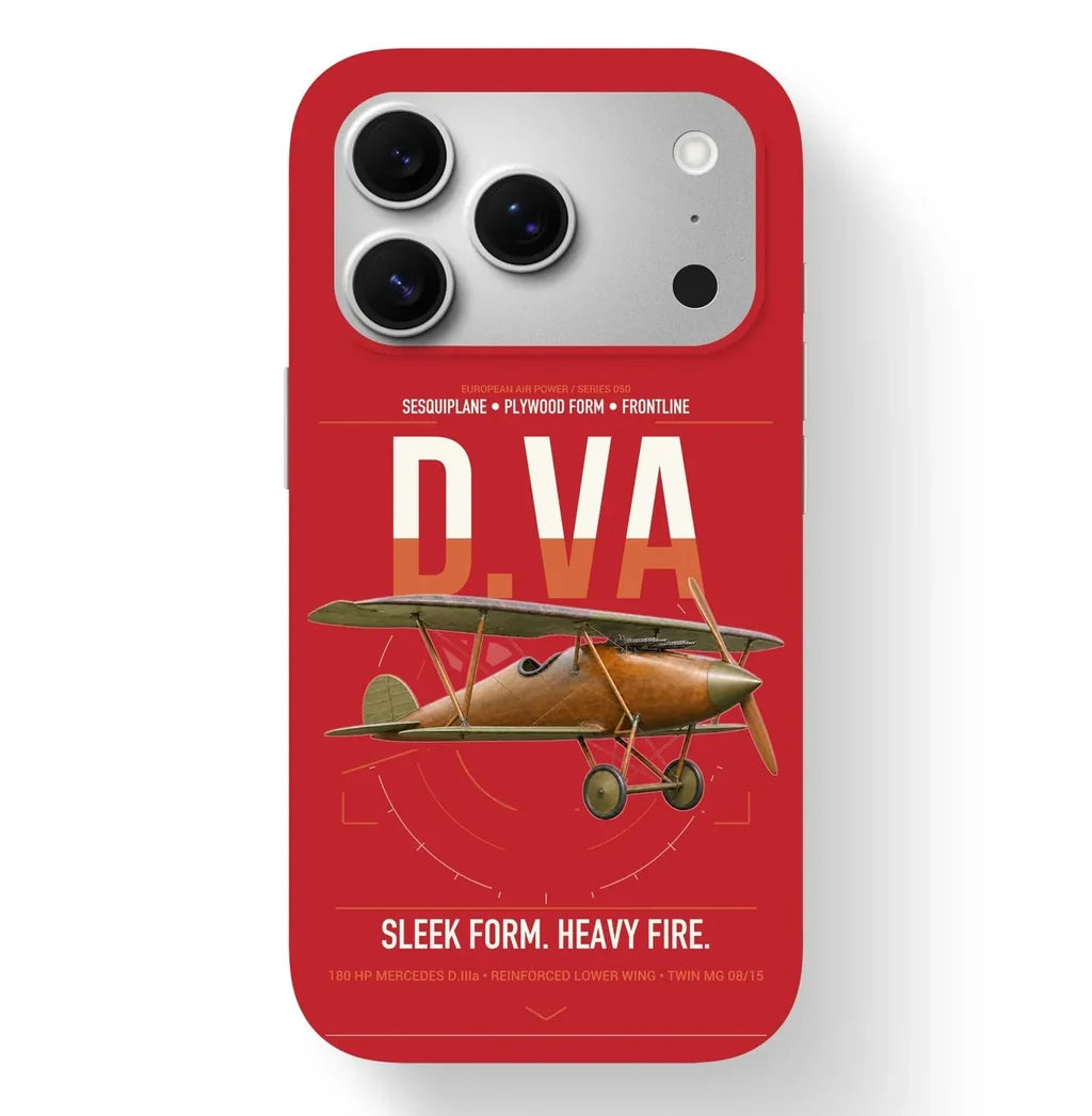 Albatros D.Va design on red magsafe iphone case, for iPhone 17 Pro