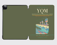 Thumbnail for Greater Moncton International Airport (YQM) design on green army ipad tablet case