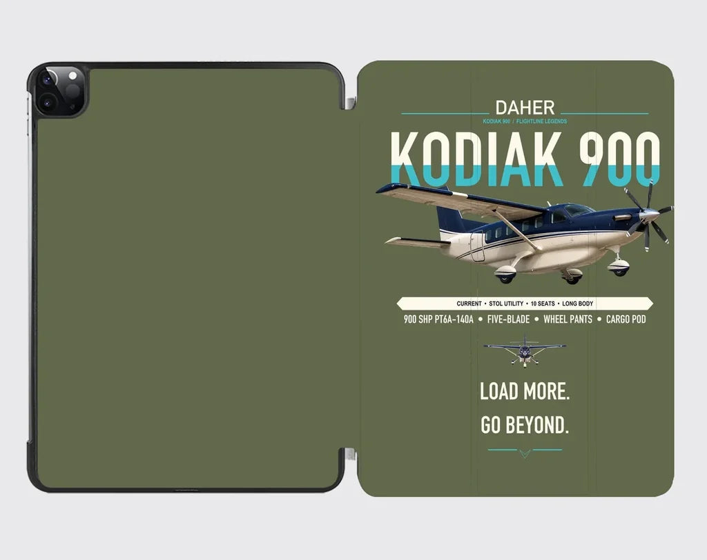 Daher Kodiak 900 design on green army ipad tablet case