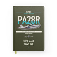 Thumbnail for Piper PA-28R Arrow III design on green army notebook
