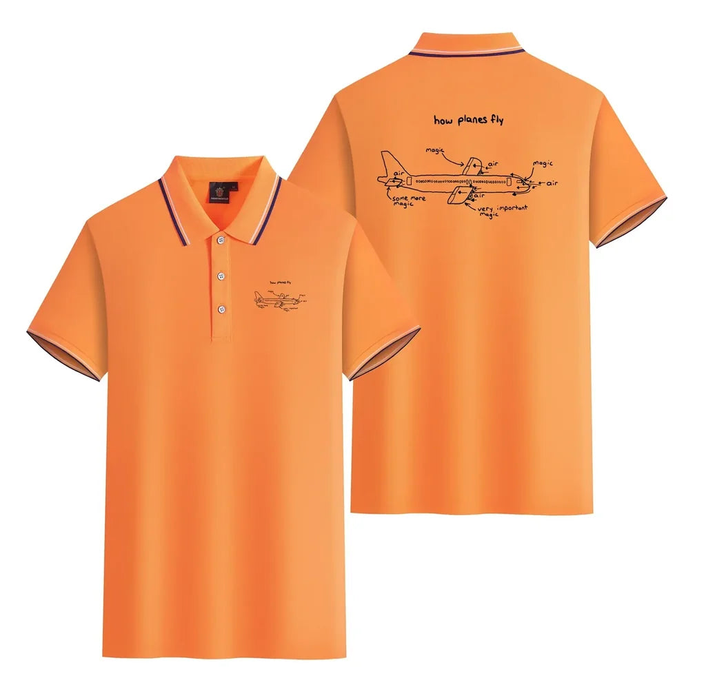 Customisable How Planes Fly Polo Shirt - view 14