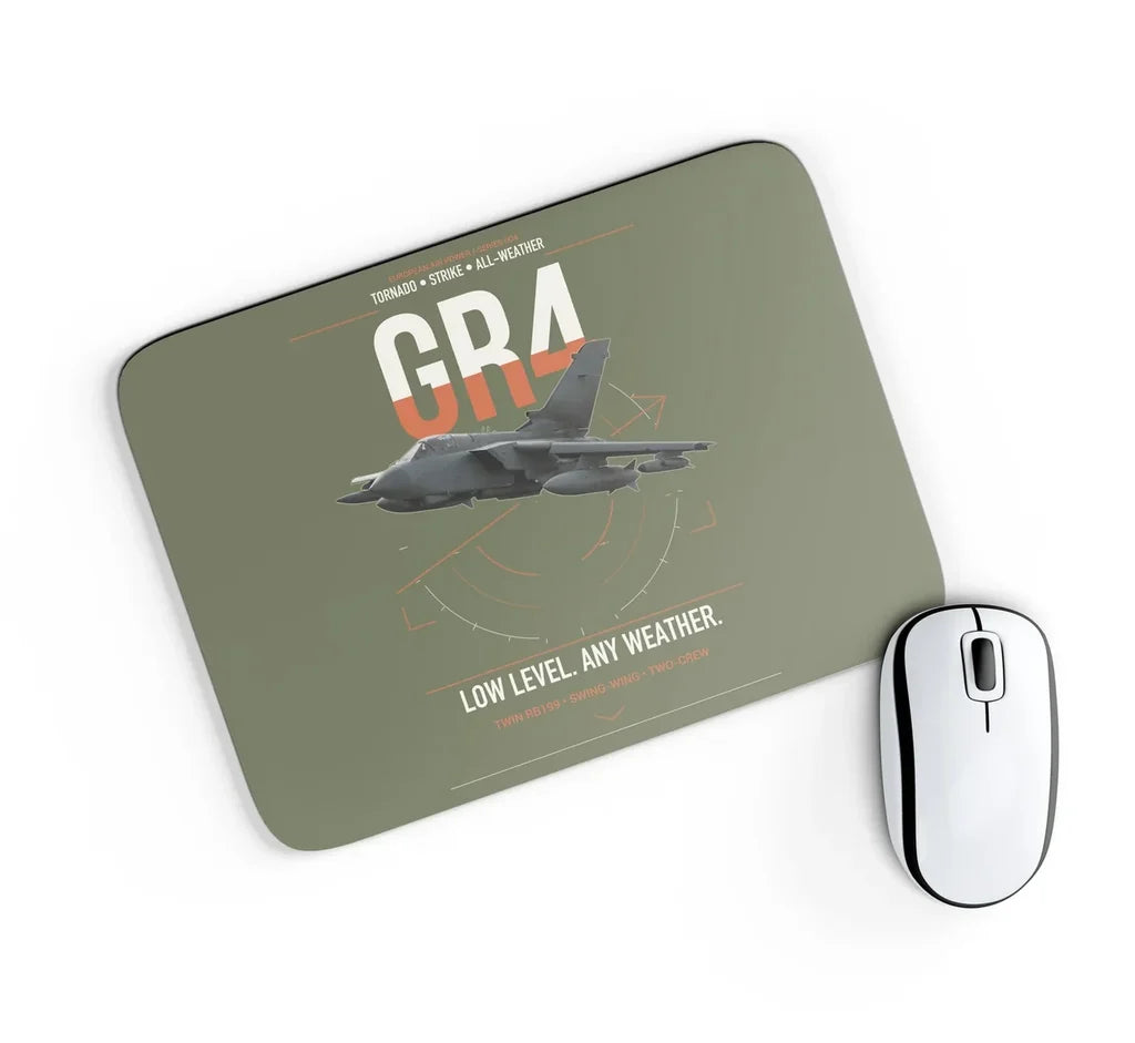 Panavia Tornado GR4 design on green army rectangle mouse pad