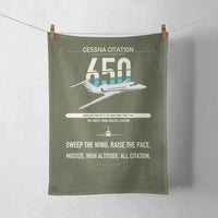 Thumbnail for Cessna Citation 650 - Citation III design on green army towel